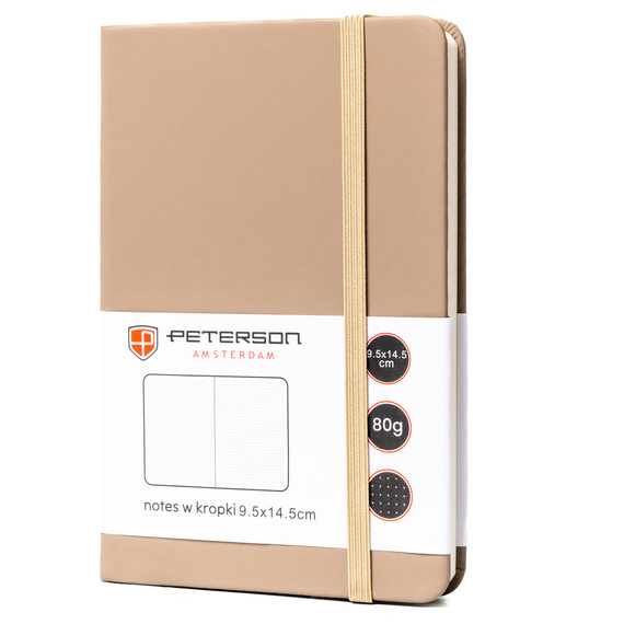 Notes A6 w kropki Peterson NOT-6-KP-54 khaki