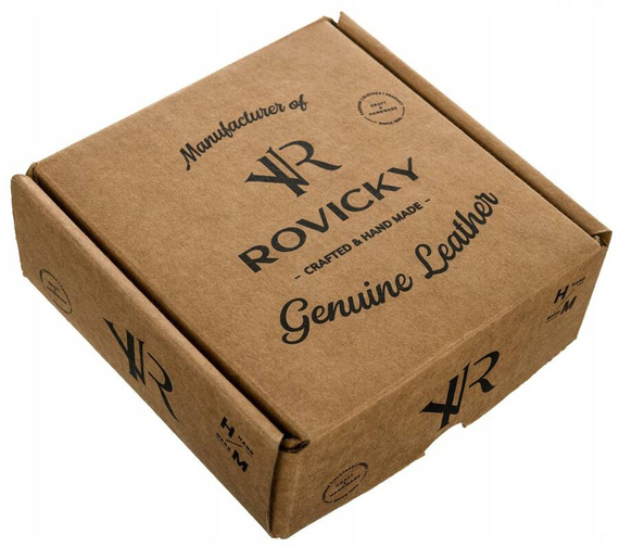 Pasek męski z matową klamrą Rovicky R-PS-01 czarny