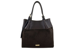 Torebka damska shopper Barberini's 1028-11 ciemnobrązowa