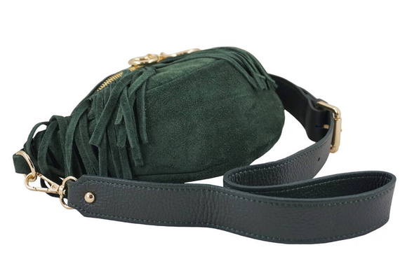 Nerka damska zamszowa Barberini's 973-42 ciemnozielona