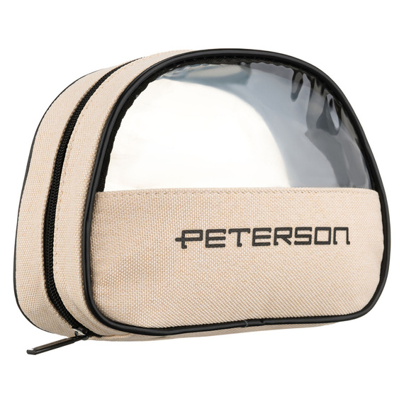 Kosmetyczka damska Peterson KOS-DA-17 beżowo-czarna