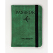 Etui na paszport z eko skóry Peterson EP-01 zielone