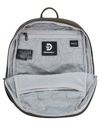 Plecak z poliestru Discovery Downtown 940 khaki