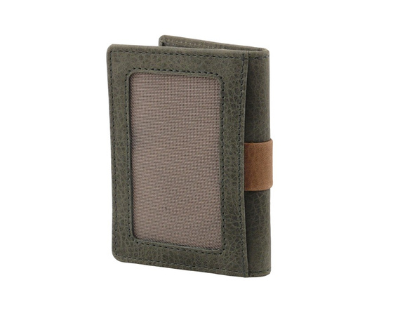 Etui na karty skórzane Beverly Hills Polo Club BH-276 szare