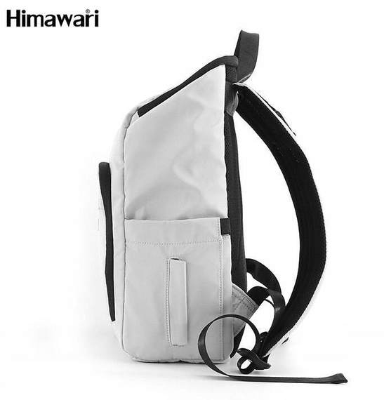 Plecak damski na laptopa Himawari 1223-02 jasnoszary