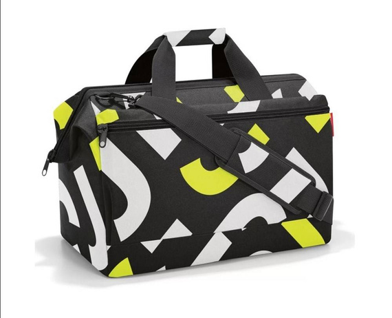 Torba podróżna Reisenthel allrounder L pocket czarno-żółta