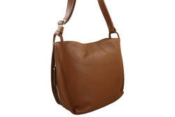 Torebka damska hobo Barberini's 636-12 jasnobrązowa