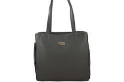 Torebka damska tote skórzana Barberini's 930-28 ciemnoszara