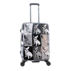 Walizka średnia twarda ABS Saxoline Bulldog Mono 67 czarna