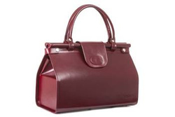 Torba lekarska skórzana Vooc PK4 burgundowa