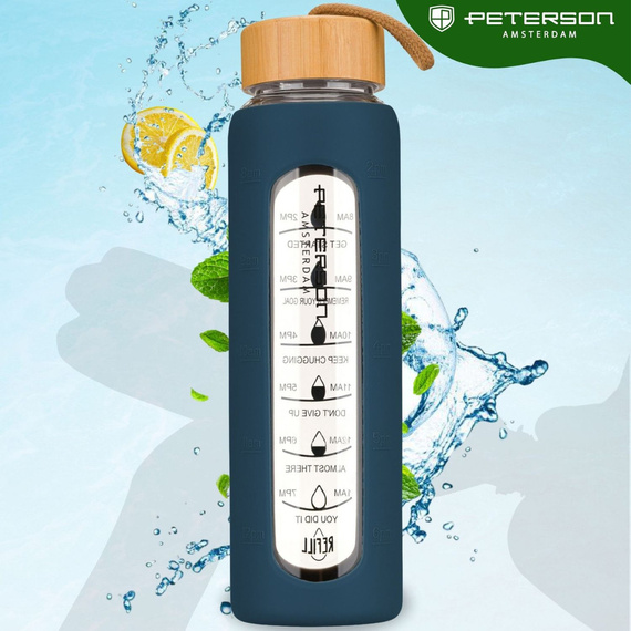Butelka na wodę Peterson SBW-01 granatowa
