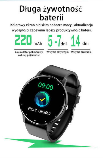 Smartwatch unisex Gravity GT1-2 czarno-różowy