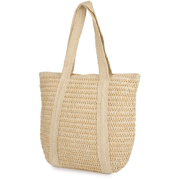 Torebka damska shopper Krateczka TOR-PA-3 ecru