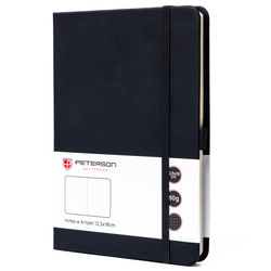 Notes B6 w kropki Peterson NOT-6-KP-53 czarny