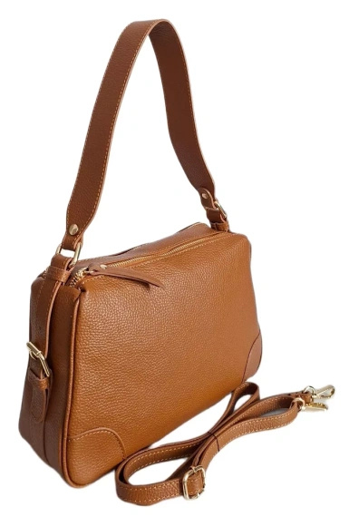 Listonoszka damska skórzana Vera Pelle VPK1030C camel