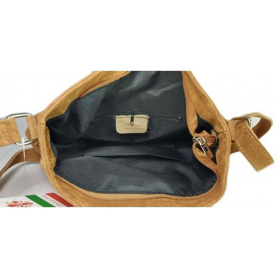 Listonoszka damska zamszowa Vera Pelle WAF567C camel