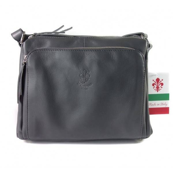 Listonoszka damska skórzana Florence VP3X1G szara