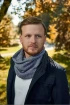 Komin zimowy męski Brodrene 9921 jasnoszary