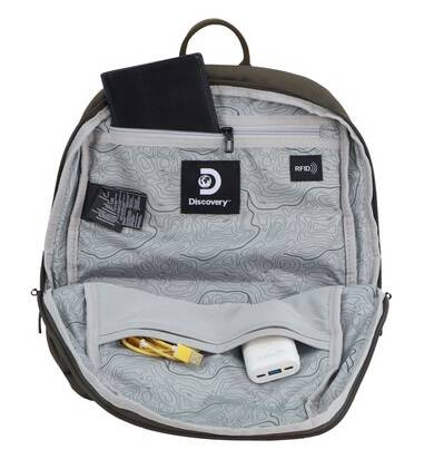 Plecak miejski z poliestru Discovery Downtown 940 khaki