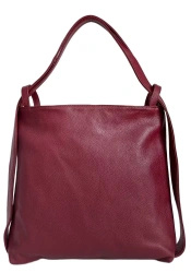 Torebka damska plecak 2w1 Vera Pelle WX754R bordowa