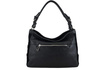 Torebka damska hobo skórzana Barberini's 1002-1 czarna