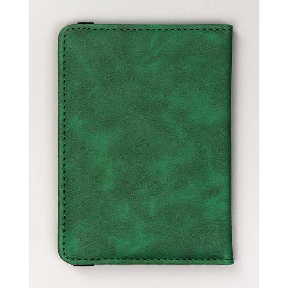 Etui na paszport z eko skóry Peterson EP-01 zielone
