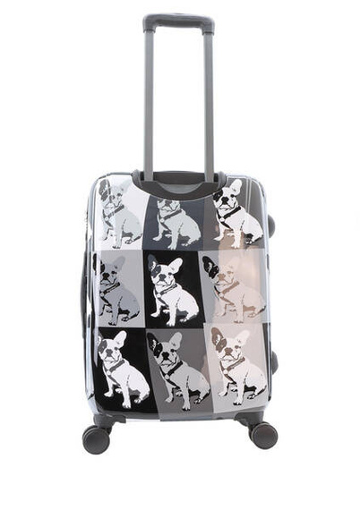 Walizka średnia twarda ABS Saxoline Bulldog Mono 67 czarna
