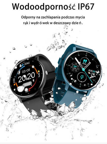 Smartwatch unisex Gravity GT1-2 czarno-różowy