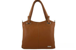 Torebka damska shopper Barberini's 982-12 jasnobrązowa
