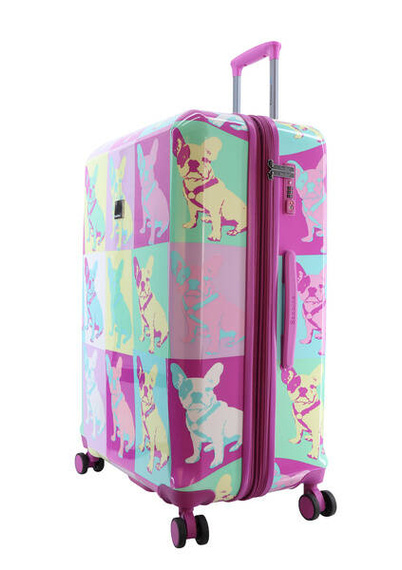 Walizka duża ABS Saxoline Bulldog Color 77 wielokolorowa