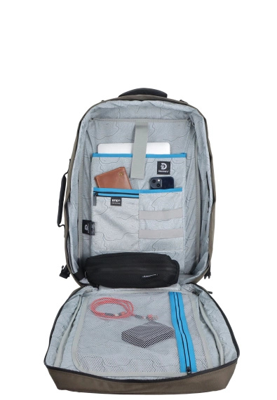 Plecak na laptopa z poliestru Discovery Andes 400 khaki