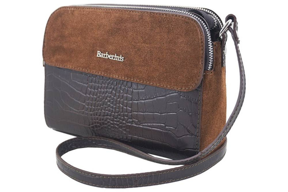 Listonoszka damska Barberini's 885/1-11 ciemnobrązowa