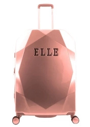 Walizka średnia ABS Elle Diamond 68 różowa