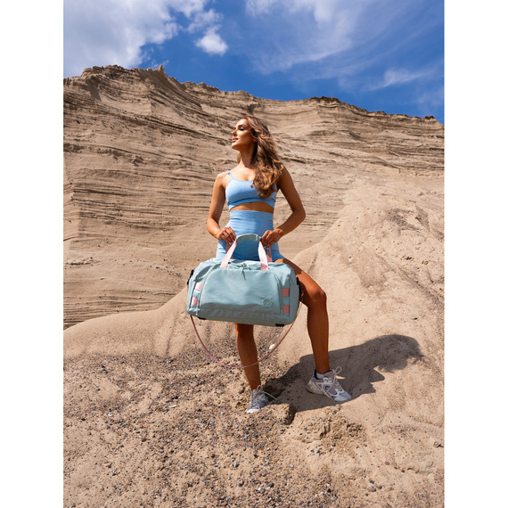 Torba sportowa Peterson 24427 różowo-jasnozielona