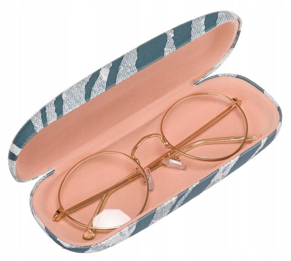 Etui na okulary damskie 4U Cavaldi R-1431 szaroniebieskie