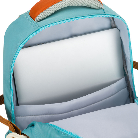 Plecak na laptopa Peterson 8592 niebiesko-pomarańczowy
