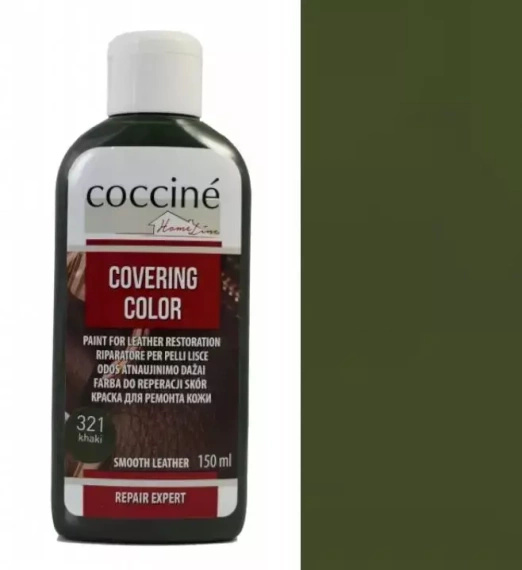 Farba do renowacji do skór gładkich oliwkowa 150 ml