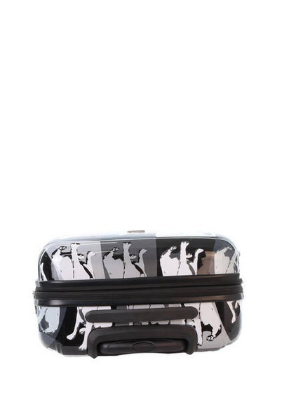 Walizka średnia twarda ABS Saxoline Bulldog Mono 67 czarna