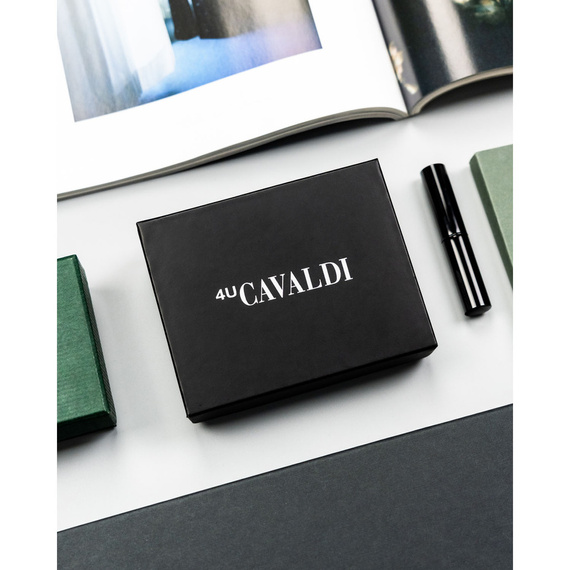 Etui na karty skórzane 4U Cavaldi CW1012-LGV czerwone