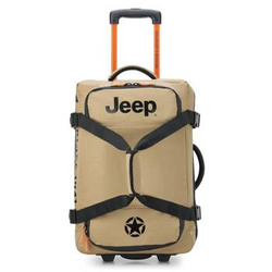 Torba podróżna z poliestru Delsey Jeep mała beżowa