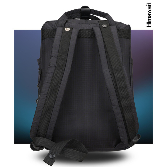 Plecak damski miejski Himawari 188L-86 czarno-granatowy