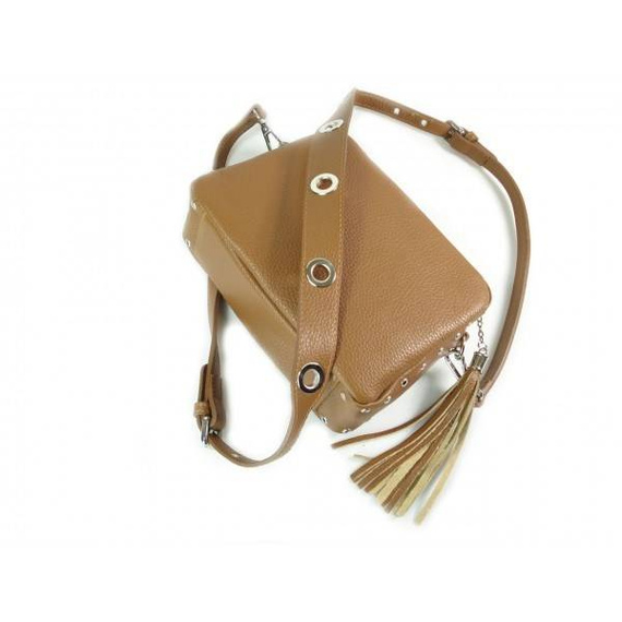 Listonoszka damska skórzana Vera Pelle VP1188C camel