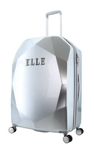 Walizka duża twarda ABS Elle Diamond 78 srebrna