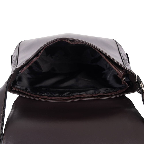Torba na laptopa męska z eko skóry Tizano E3 czekoladowa