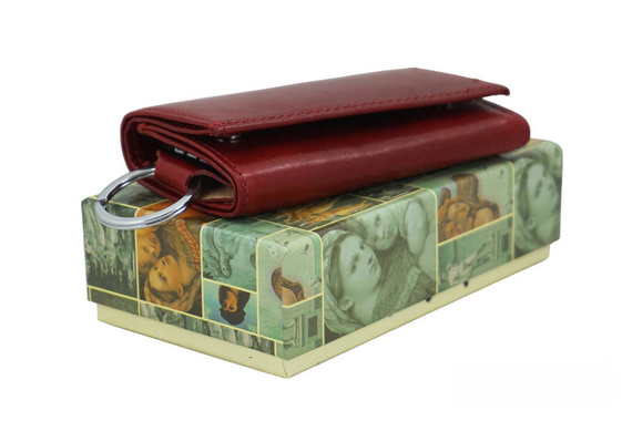 Etui na klucze skórzane Barberini's 7023-13 czerwone