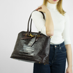 Torebka damska shopper skórzana Solier FL57 brązowa