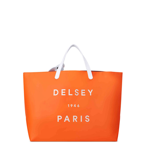 Torba plażowa z PVC Delsey Croisiere pomarańczowa