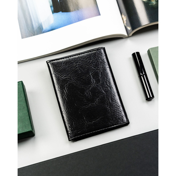 Etui na karty z eko skóry 4U Cavaldi F18-PAL50 czarne