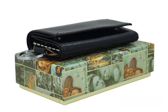 Etui na klucze skórzane Barberini's 7023-1 czarne