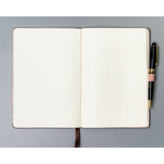 Notes A5 w kropki Peterson NOT-6-KP-Q2 różowy